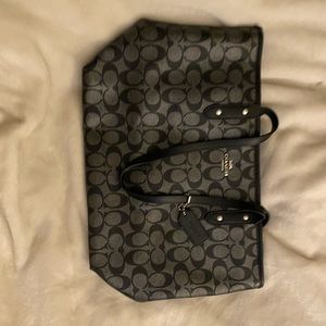 Coach Black Logo Bag